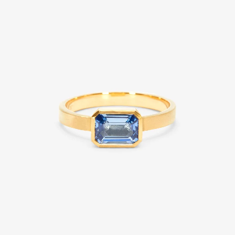 Get Your Favorite Jewelry At The Best Price SR38-OOAK | 1.18 Carat One-of-a-Kind Elongated Octagon Cut Pale Blue Sapphire Ring Get Your Favorite Jewelry At The Best Price SR38-OOAK | 1.18 Carat One-of-a-Kind Elongated Octagon Cut Pale Blue Sapphire Ring