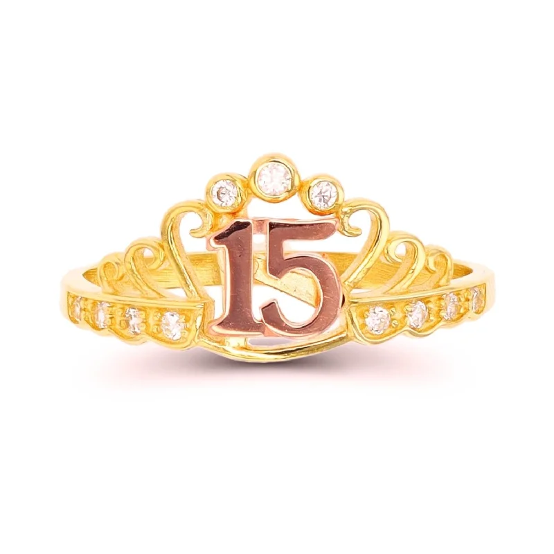 Limited-Stock Jewelry Sale – Shop Before It's Gone 10KT White and Rose Gold Cubic Zirconia Quinceanera Ring Limited-Stock Jewelry Sale – Shop Before It's Gone 10KT White and Rose Gold Cubic Zirconia Quinceanera Ring