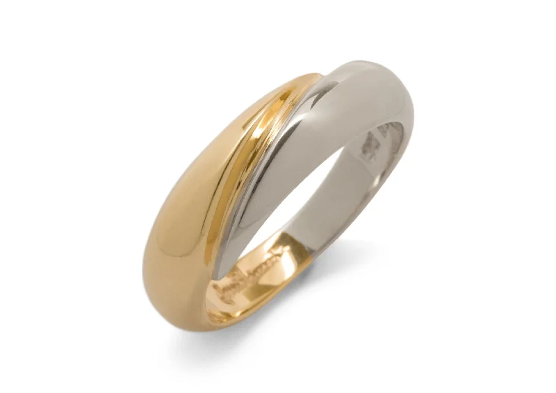 Personalized Jewelry Sale – Meaningful Gifts At Great Prices JW1 Domed Bitone Ring, Yellow & White Gold Personalized Jewelry Sale – Meaningful Gifts At Great Prices JW1 Domed Bitone Ring, Yellow & White Gold