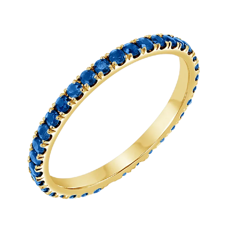 Limited-Stock Jewelry Sale – Once It's Gone, It's Gone Blue Sapphire Eternity Band