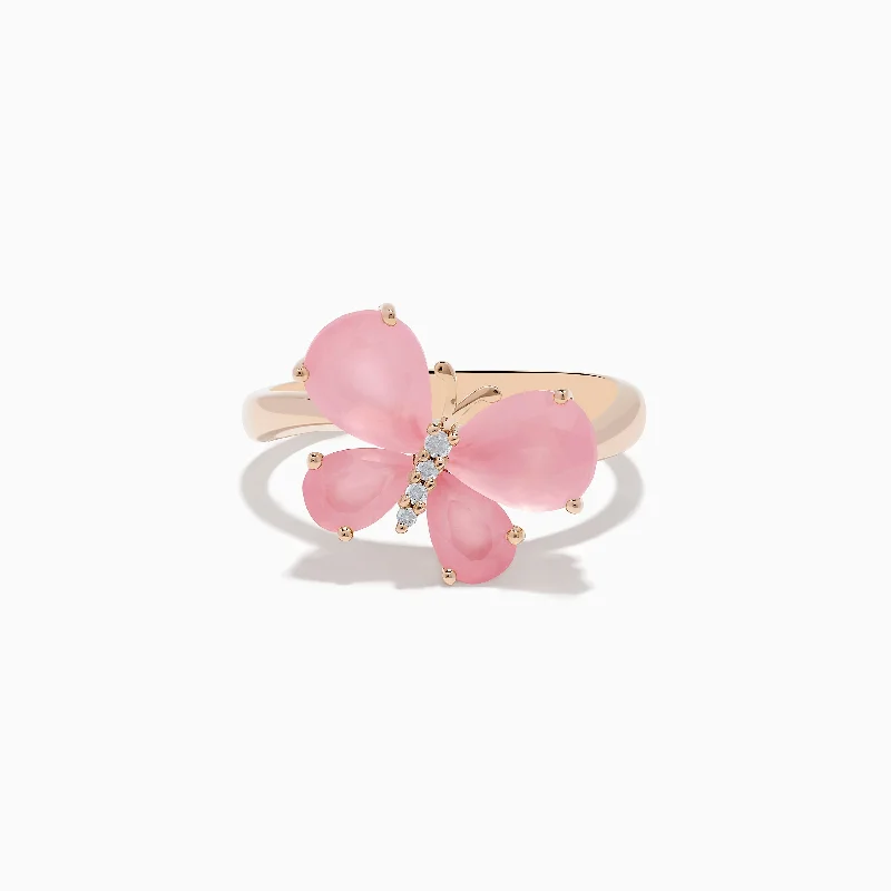 Special Sale On Handcrafted Jewelry – Shop Today 14K Rose Gold Rose Quartz and Diamond Butterfly Ring Special Sale On Handcrafted Jewelry – Shop Today 14K Rose Gold Rose Quartz and Diamond Butterfly Ring