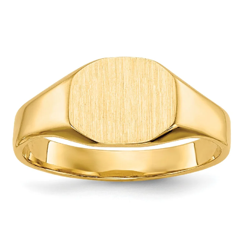 Dazzle In Elegance With Our Biggest Jewelry Sale 14KT Yellow Gold Childrens Signet Ring; Size 3 Dazzle In Elegance With Our Biggest Jewelry Sale 14KT Yellow Gold Childrens Signet Ring; Size 3
