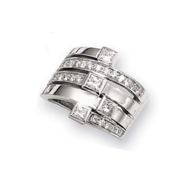 The Biggest Jewelry Sale Of The Year Is Here Princess Cut and Round Diamond Five Row Ring The Biggest Jewelry Sale Of The Year Is Here Princess Cut and Round Diamond Five Row Ring