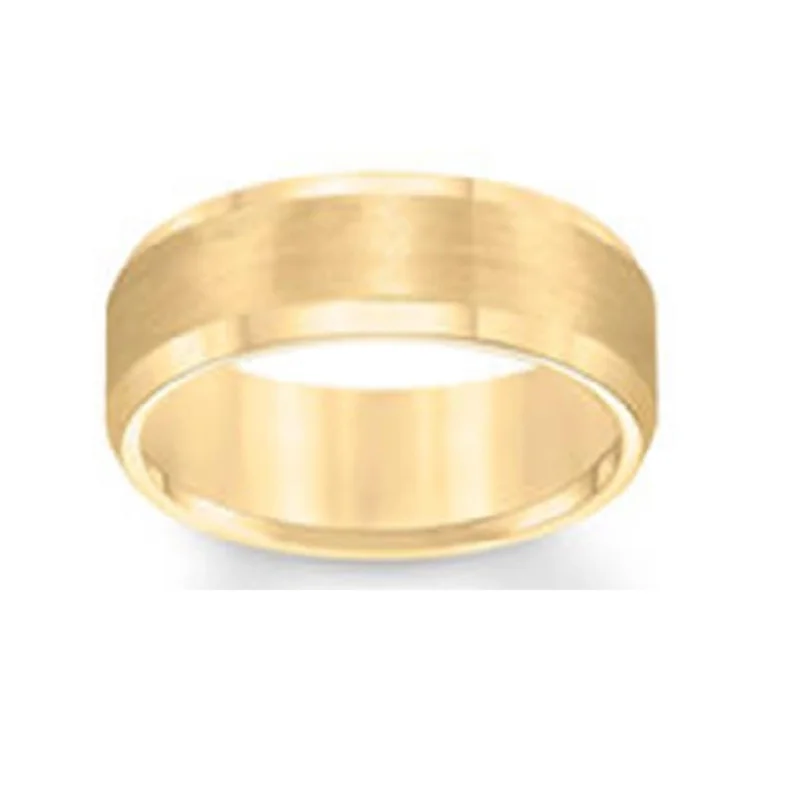 Stunning Jewelry At A Fraction Of The Price 8MM Wedding Ring in Yellow Tungsten