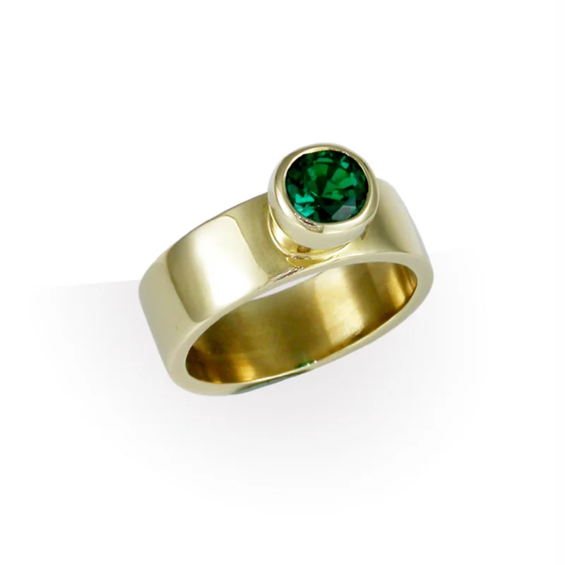 Timeless Elegance Now At Special Discounts Biron Emerald, Yellow Gold