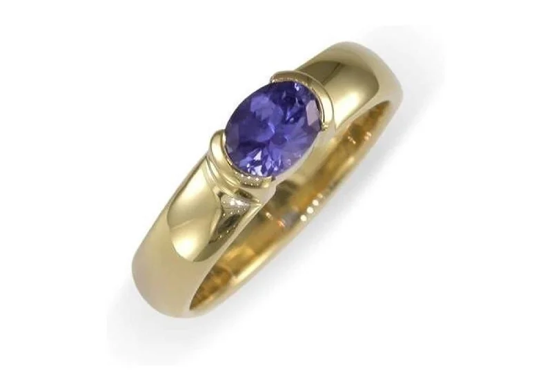 Shine In Style – Shop Jewelry Discounts Today 9ct yellow gold and Tanzanite Ring