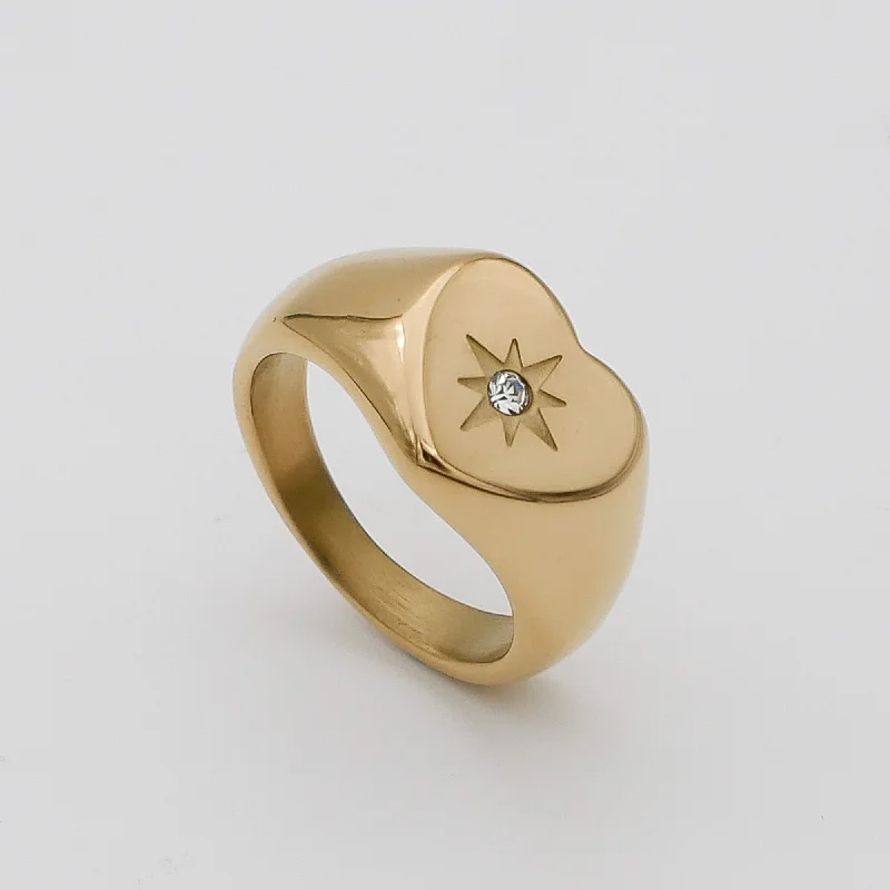 Timeless Elegance At Unbelievable Discounts Amira Heart Starlight Ring
