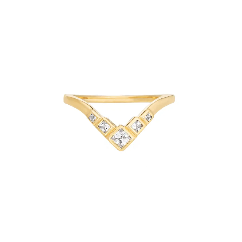 Exclusive Jewelry Discounts – Shop Now For Savings Apex Ring - White