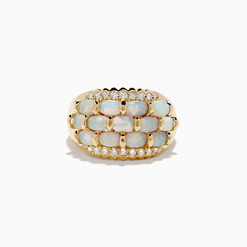 Timeless Jewelry Styles At Wallet-Friendly Prices Aurora 14K Yellow Gold Opal and Diamond Ring Timeless Jewelry Styles At Wallet-Friendly Prices Aurora 14K Yellow Gold Opal and Diamond Ring