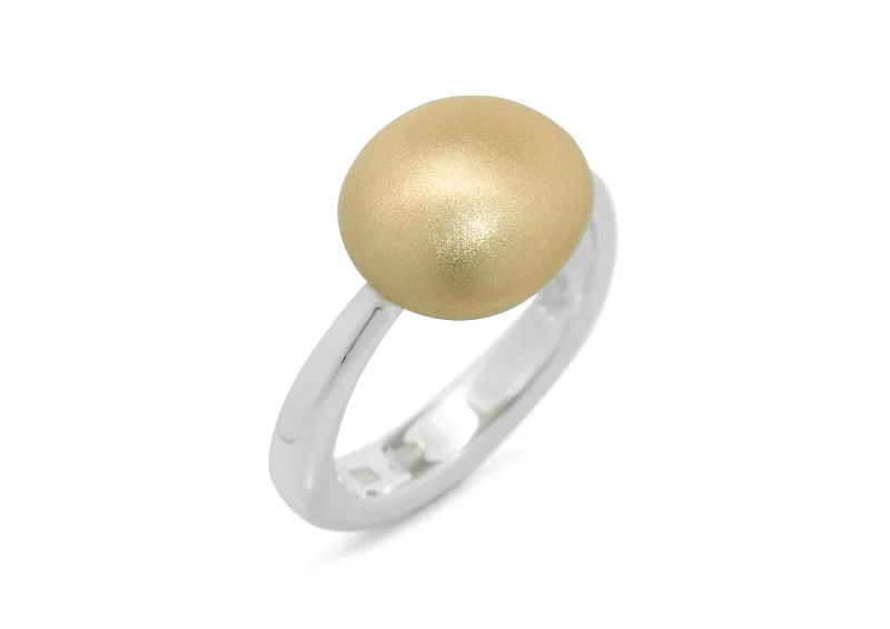 Best Jewelry Deals – Shop Premium Pieces At Great Prices Bi-Tone Button Ring, Yellow Gold & Sterling Silver Best Jewelry Deals – Shop Premium Pieces At Great Prices Bi-Tone Button Ring, Yellow Gold & Sterling Silver