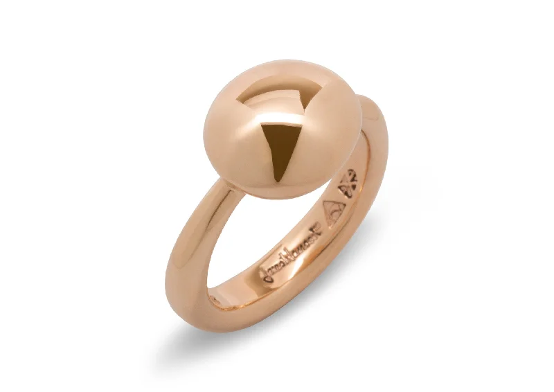 Limited-Stock Jewelry Clearance – Grab Your Favorites Now Button Ring, Red Gold