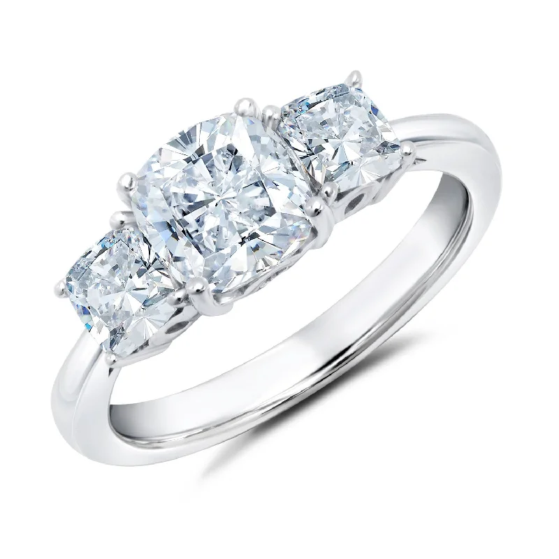 Timeless Elegance Now At Special Discounts Crislu Platinum Plated Sterling Silver and Cubic Zirconia Three Stone Ring Timeless Elegance Now At Special Discounts Crislu Platinum Plated Sterling Silver and Cubic Zirconia Three Stone Ring