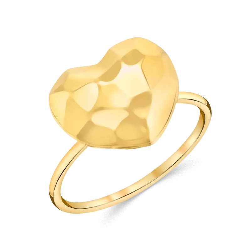 Timeless Elegance Now At Special Discounts Faceted Heart Ring
