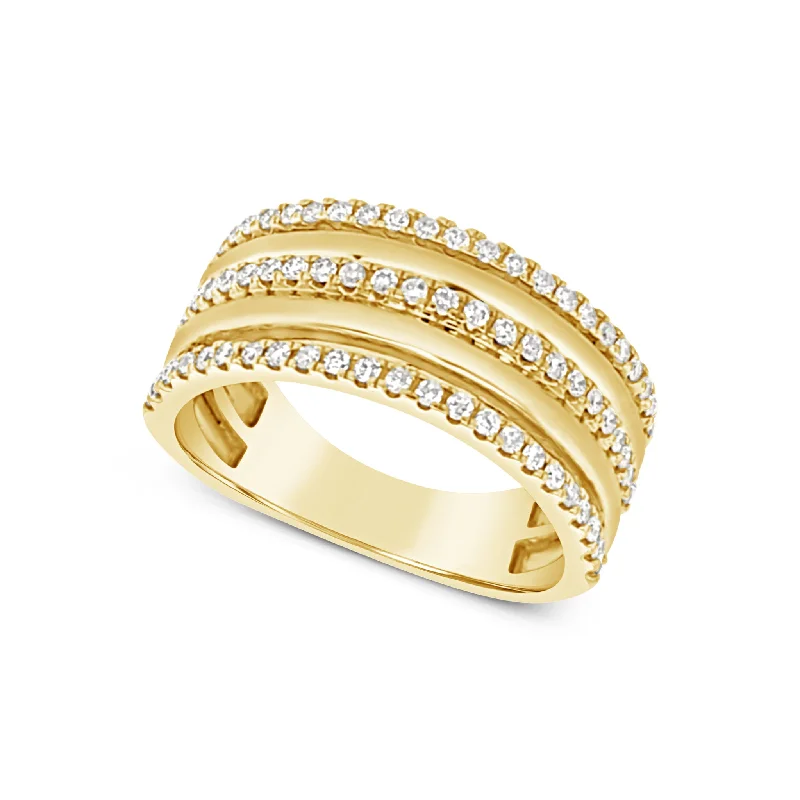 Huge Savings On Timeless Jewelry Collections Five Row Diamond Ring