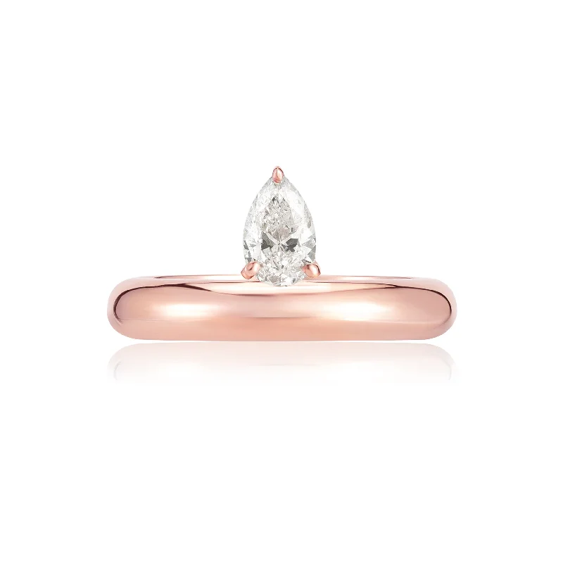 Special Deals On Handcrafted And Designer Jewelry Floating Pear Shape Ring