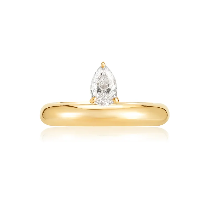 Shop Dazzling Jewelry At The Best Prices Floating Pear Shape Ring