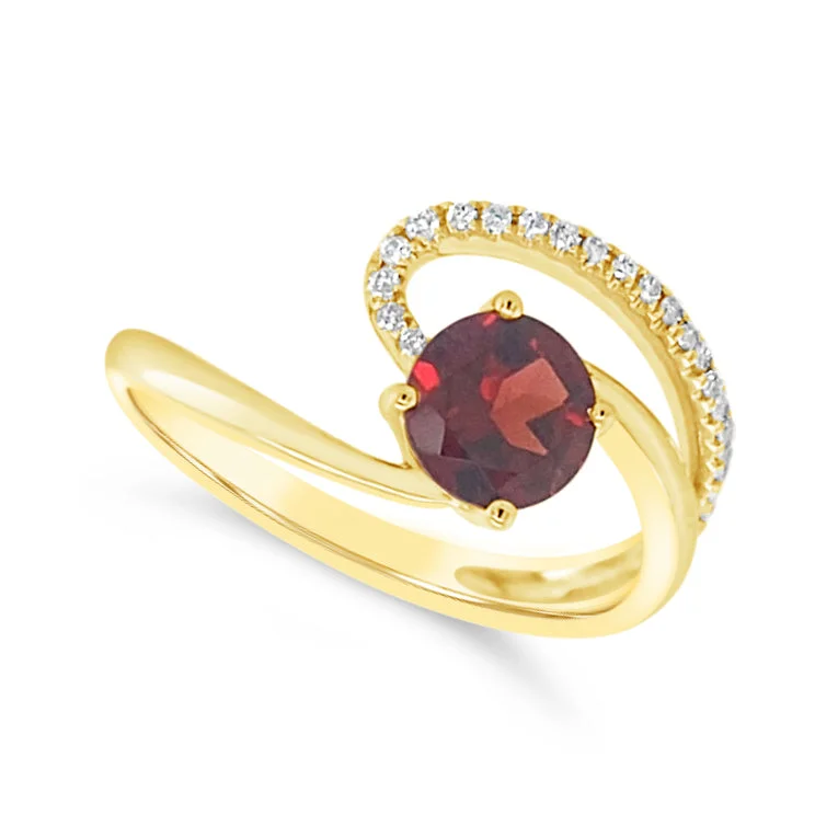 Dazzle In Elegance With Our Biggest Jewelry Sale Garnet and Diamond Accented Open Swirl Design Ring Dazzle In Elegance With Our Biggest Jewelry Sale Garnet and Diamond Accented Open Swirl Design Ring