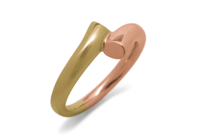 Stunning Statement Jewelry, Unbeatable Discounts JW100 Bitone Dress Ring, Yellow & Red Gold Stunning Statement Jewelry, Unbeatable Discounts JW100 Bitone Dress Ring, Yellow & Red Gold