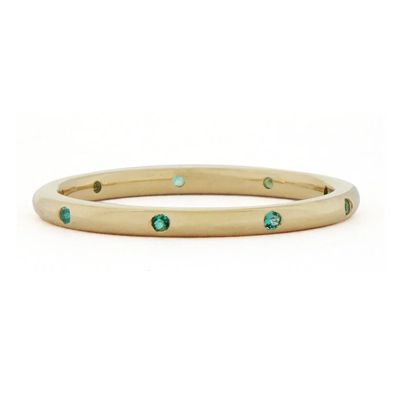 Bohemian-Inspired Jewelry For Free-Spirited Fashion Gypsy Set Emerald Ring