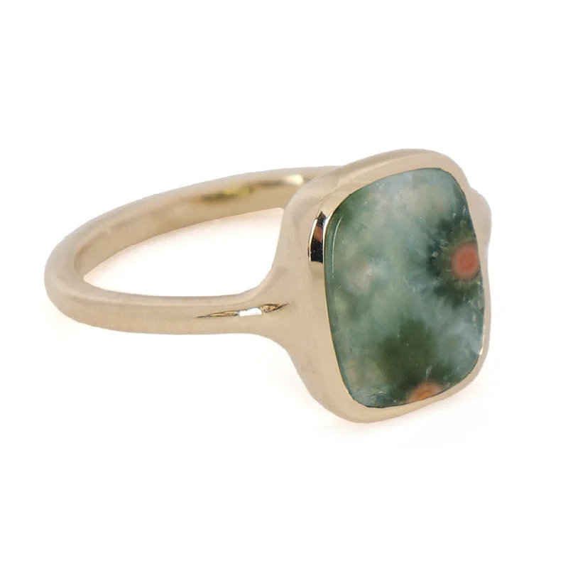 Seasonal Jewelry Sale – Upgrade Your Collection Jasper Rectangle Signet Ring
