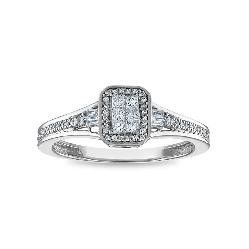 Limited-Stock Jewelry Sale – Once It's Gone, It's Gone LoveSong 1/4 CTW Diamond Promise Ring in 10KT White Gold Limited-Stock Jewelry Sale – Once It's Gone, It's Gone LoveSong 1/4 CTW Diamond Promise Ring in 10KT White Gold