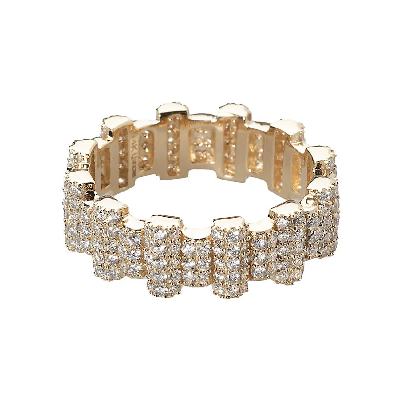 Jewelry Clearance Event – Stock Up Before It's Over Offset Diamond Bar Ring