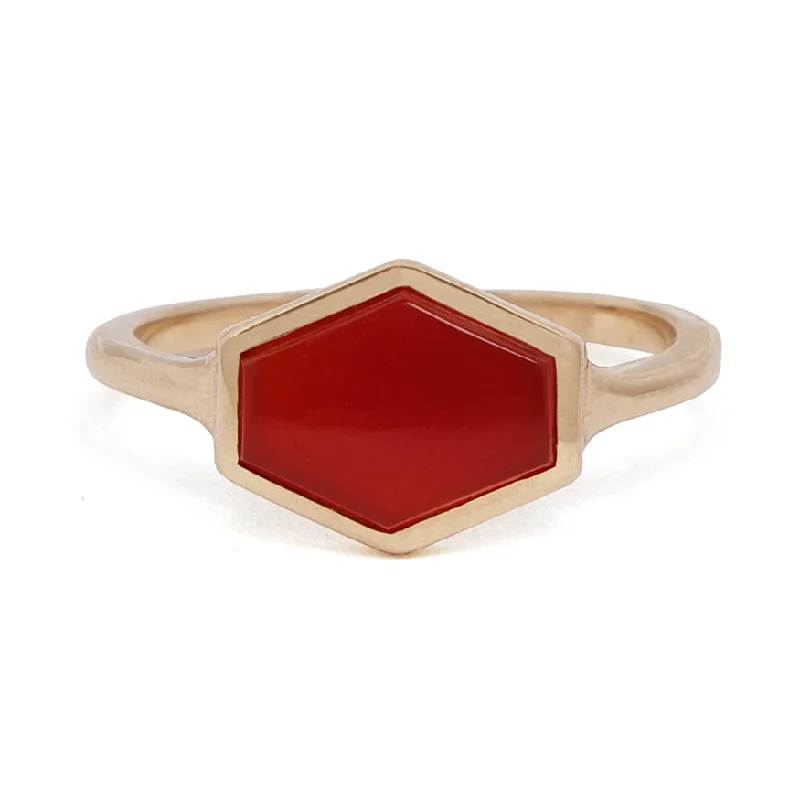 Elegant Jewelry Pieces At Unbelievable Prices Carnelian Hexagon Signet Ring