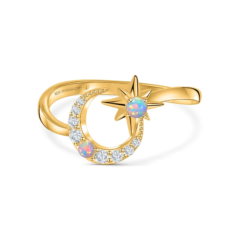 Seasonal Jewelry Clearance – Best Styles At The Lowest Prices Opal Celestial Ring
