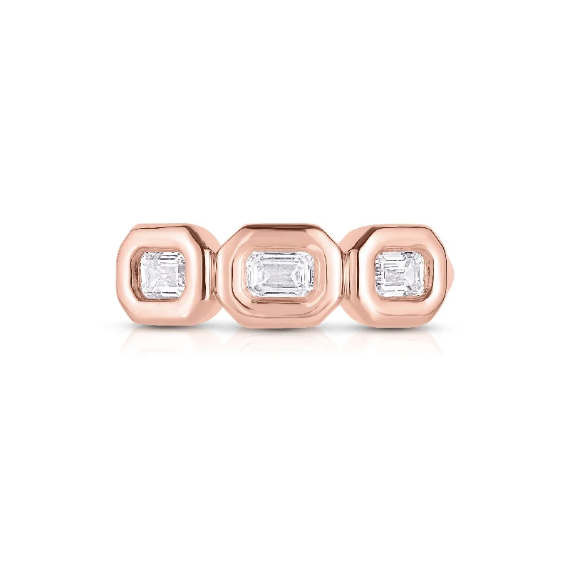 Affordable Elegance – Special Jewelry Sale Now Live Puffy Trio Emerald Ring