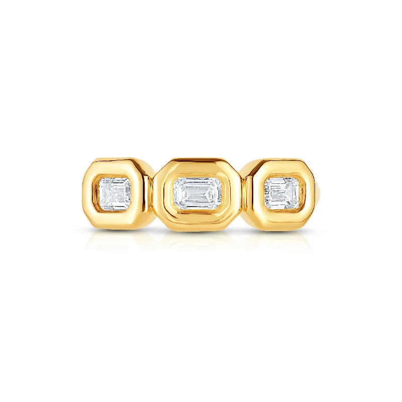 Unlock Unbeatable Jewelry Deals Before They’Re Gone Puffy Trio Emerald Ring