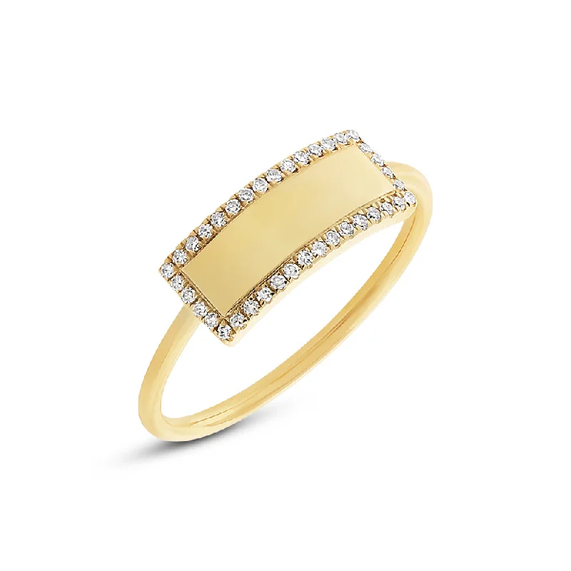 Modern Statement Jewelry For Bold Styling Diamond Bar Ring