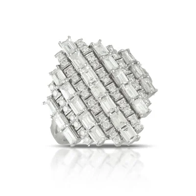 Delicate Crystal Jewelry For Sophisticated Charm Diamond Ring