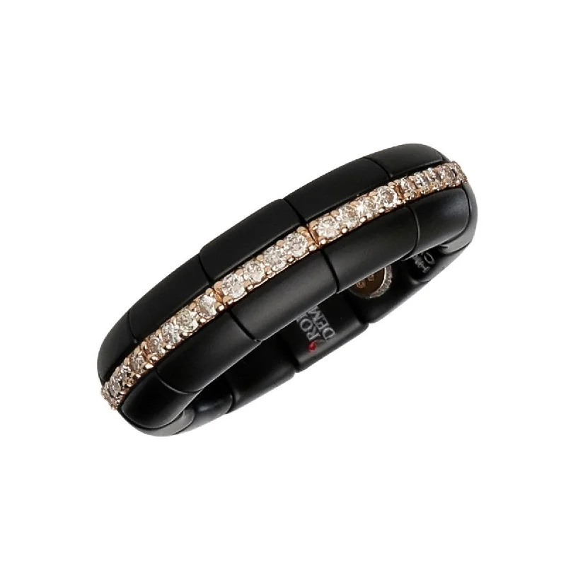 Customized Silver Jewelry For Unique Style Diamond Ceramic Bead Ring