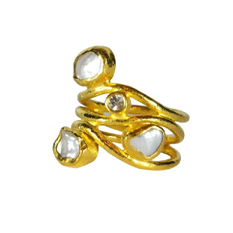 Trending Jewelry Styles Now At Limited-Time Discounts 24K Pearl Ring