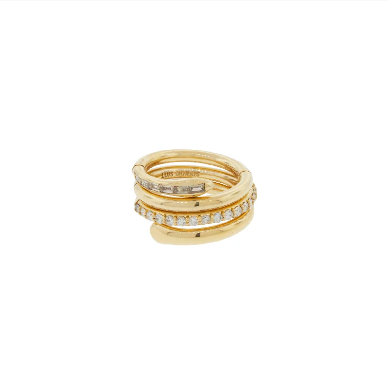 Shop Handcrafted Jewelry At Special Promotional Rates Serpentine Ring with Round and Baguette TLC Diamonds Shop Handcrafted Jewelry At Special Promotional Rates Serpentine Ring with Round and Baguette TLC Diamonds