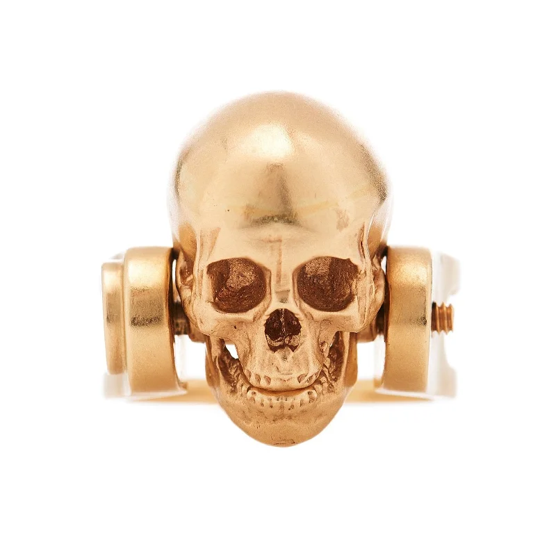 Fine Jewelry, Limited-Time Offers Available Gold Skull With Moving Jaw Ring