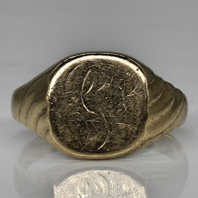 Elegant Jewelry, Affordable Luxury – Shop Now Birks' Yellow Gold Signet Ring | SZ 12.75 | Elegant Jewelry, Affordable Luxury – Shop Now Birks' Yellow Gold Signet Ring | SZ 12.75 |