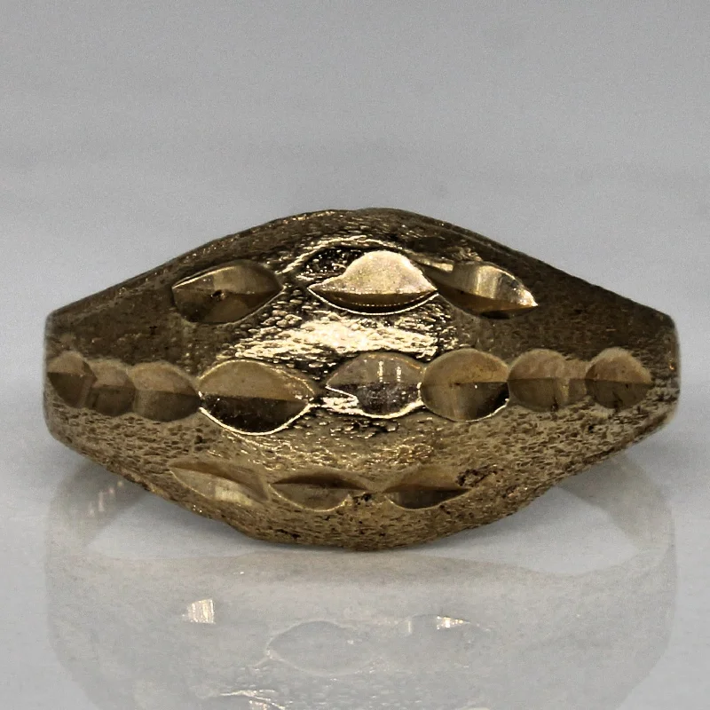 Handcrafted Jewelry Sale – Unique Designs At Low Prices 10k Yellow Gold Textured Dome Ring | SZ 6 | Handcrafted Jewelry Sale – Unique Designs At Low Prices 10k Yellow Gold Textured Dome Ring | SZ 6 |