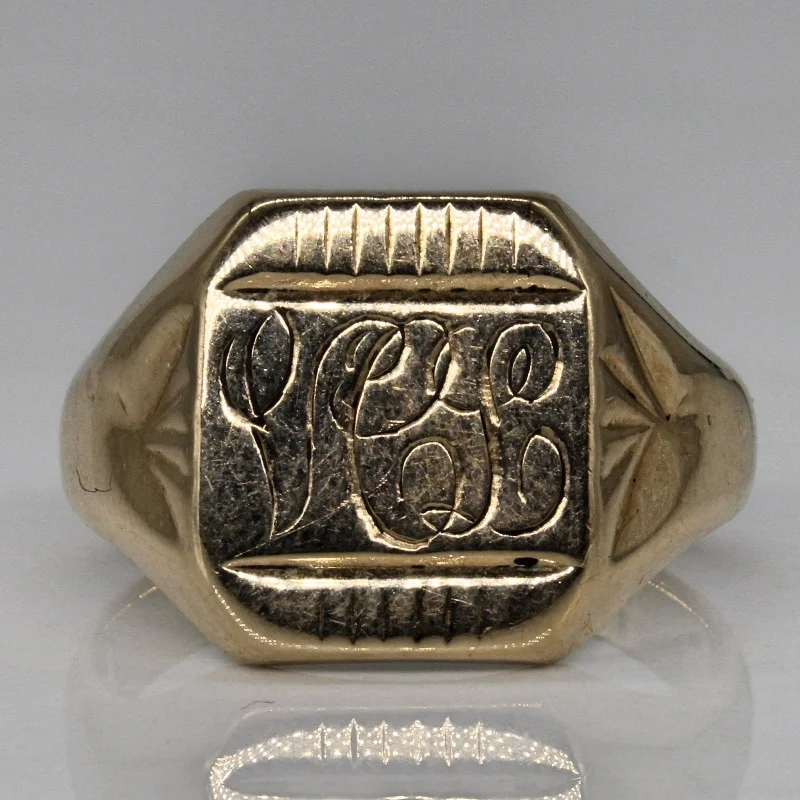 Huge Savings On Timeless Jewelry Collections 10k Yellow Gold 'V.C.L.' Initial Ring | SZ 11 | Huge Savings On Timeless Jewelry Collections 10k Yellow Gold 'V.C.L.' Initial Ring | SZ 11 |