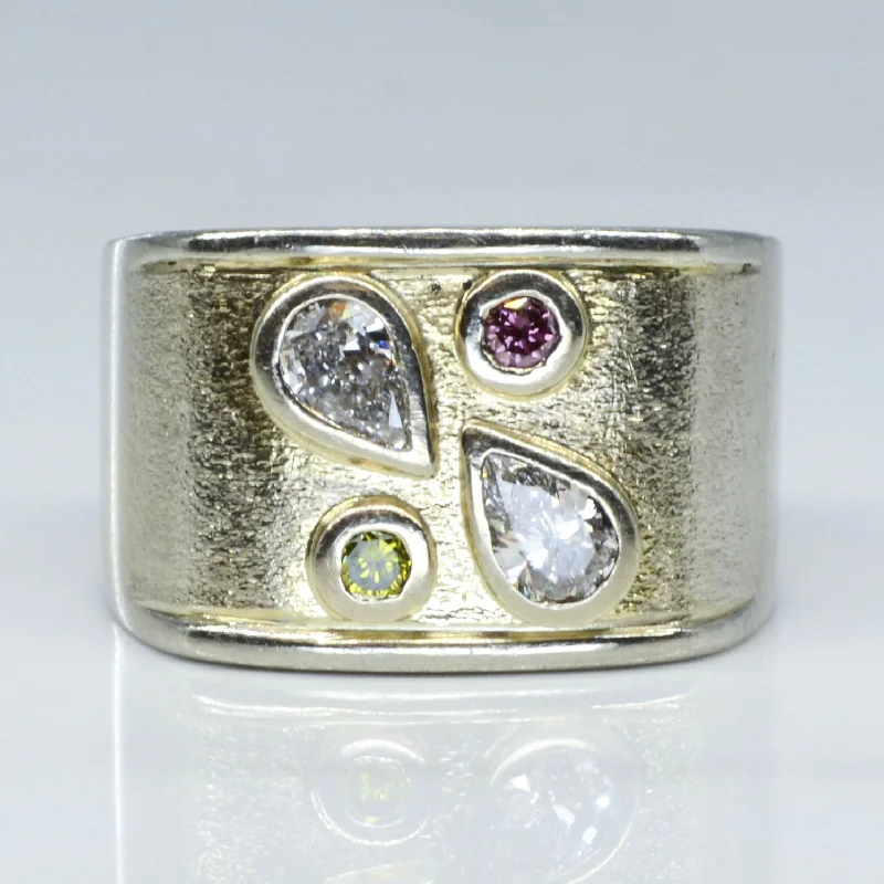 Don't Miss Our Biggest Jewelry Sale Of The Season Green & Pink Diamond Accented Band | 0.50ctw, 0.08ctw | SZ 7 | Don't Miss Our Biggest Jewelry Sale Of The Season Green & Pink Diamond Accented Band | 0.50ctw, 0.08ctw | SZ 7 |
