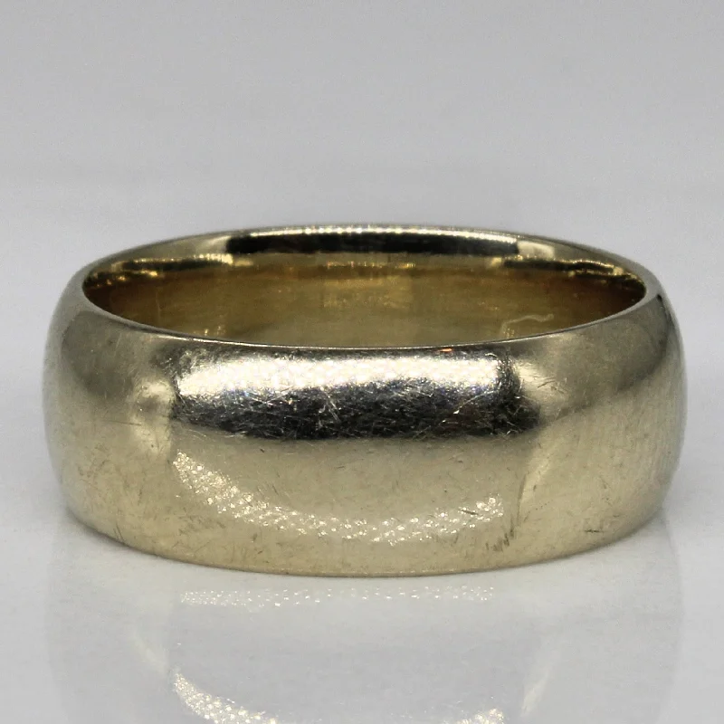 Premium Jewelry Now Available At Special Discounts 14k White Gold Wide Band | SZ 6 | Premium Jewelry Now Available At Special Discounts 14k White Gold Wide Band | SZ 6 |