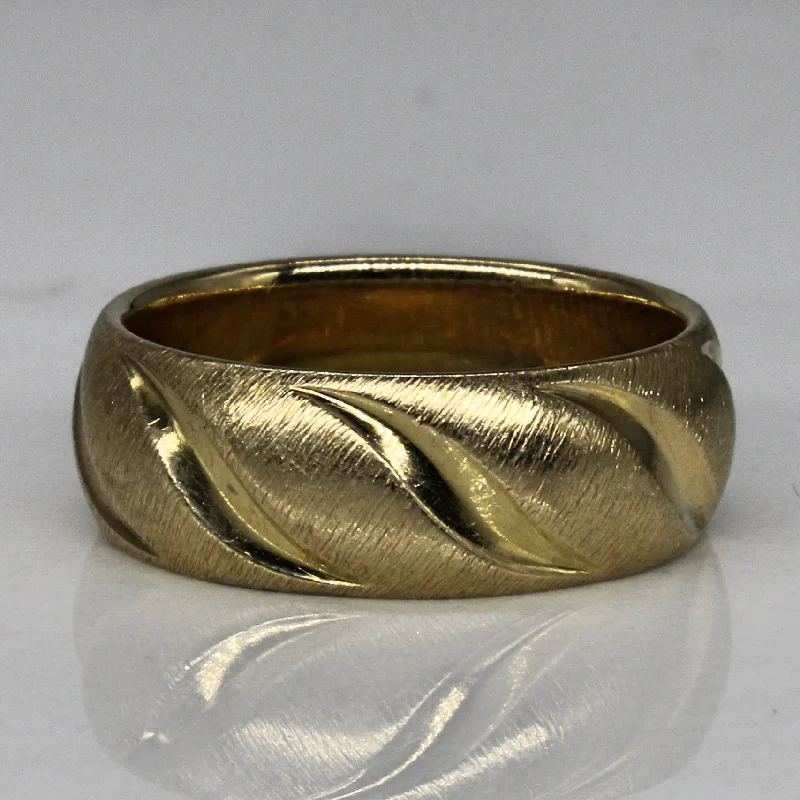 Make Your Outfit Shine With Discounted Jewelry 14k Yellow Gold Brushed Finish Ring | SZ 6 | Make Your Outfit Shine With Discounted Jewelry 14k Yellow Gold Brushed Finish Ring | SZ 6 |