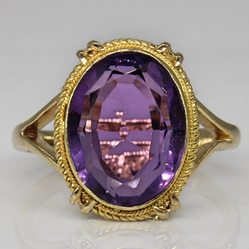 Breathtaking Jewelry, Breathtaking Prices Mid Century Amethyst Cocktail Ring | 3.05ct | SZ 5.75 | Breathtaking Jewelry, Breathtaking Prices Mid Century Amethyst Cocktail Ring | 3.05ct | SZ 5.75 |