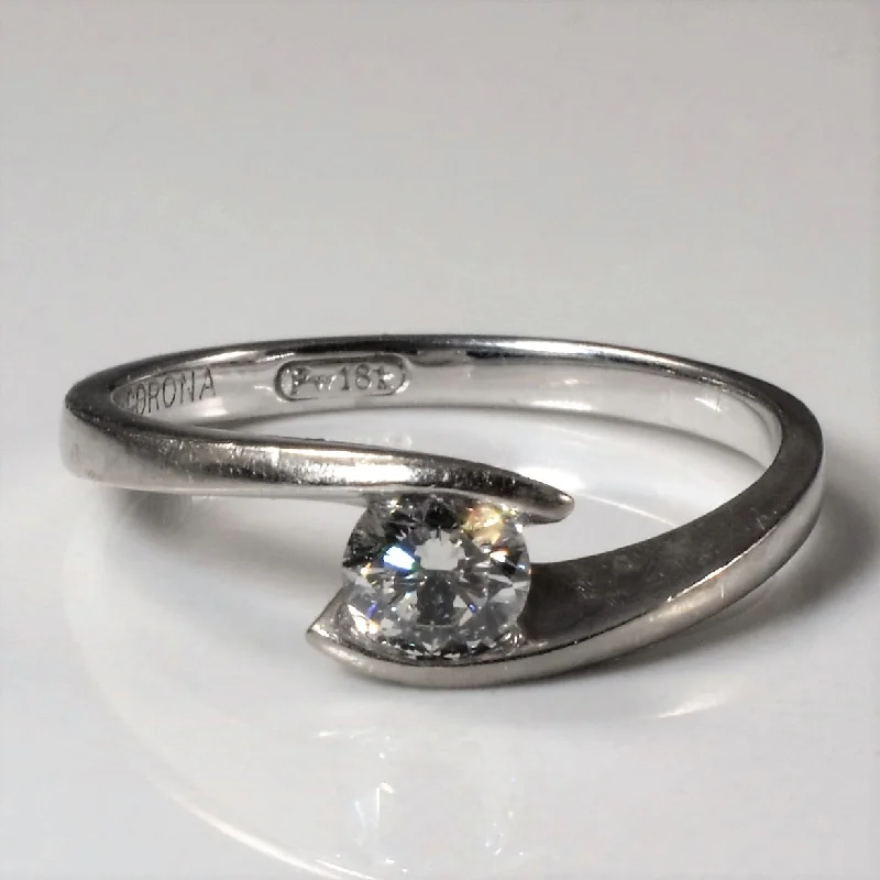 Get The Jewelry You Love At A Price You Love Solitaire Bypass Diamond Ring | 0.33ct | SZ 6.75 | Get The Jewelry You Love At A Price You Love Solitaire Bypass Diamond Ring | 0.33ct | SZ 6.75 |