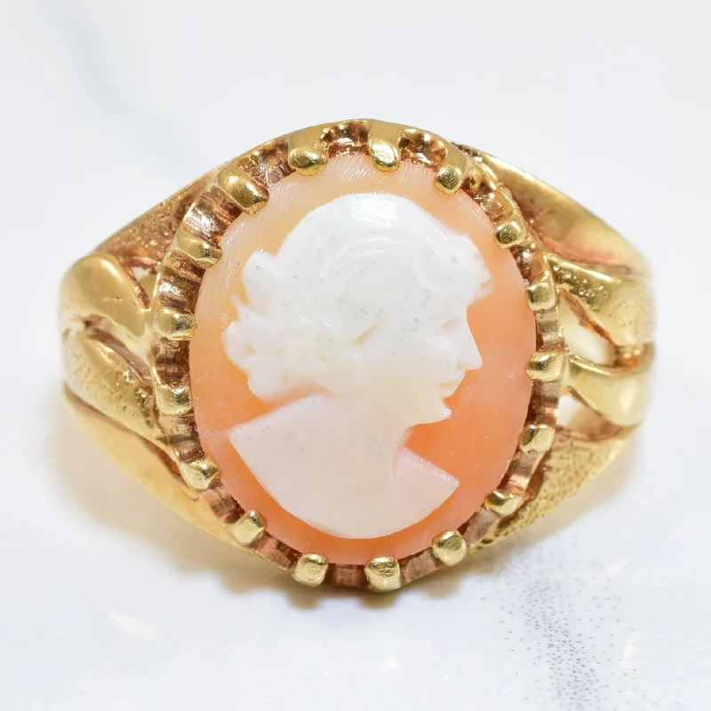 Discounted Luxury Jewelry – Shine Without The Splurge Tapered Cameo Ring | 2.20ct | SZ 5.25 | Discounted Luxury Jewelry – Shine Without The Splurge Tapered Cameo Ring | 2.20ct | SZ 5.25 |
