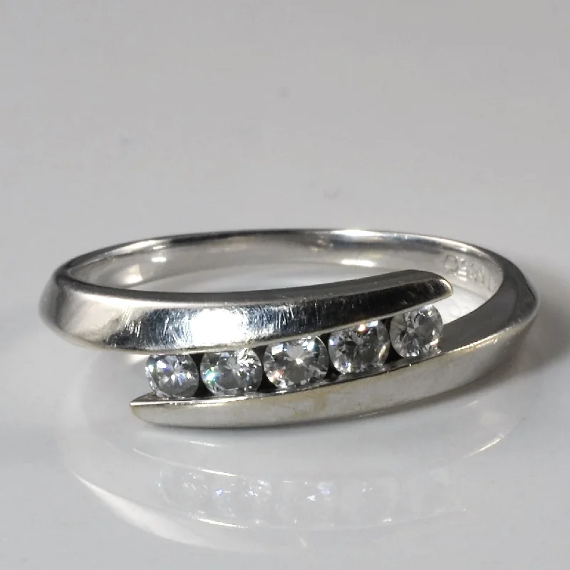 Your Dream Jewelry At Dream Prices Channel Diamond Bypass Ring | 0.25ctw | SZ 6.5 | Your Dream Jewelry At Dream Prices Channel Diamond Bypass Ring | 0.25ctw | SZ 6.5 |