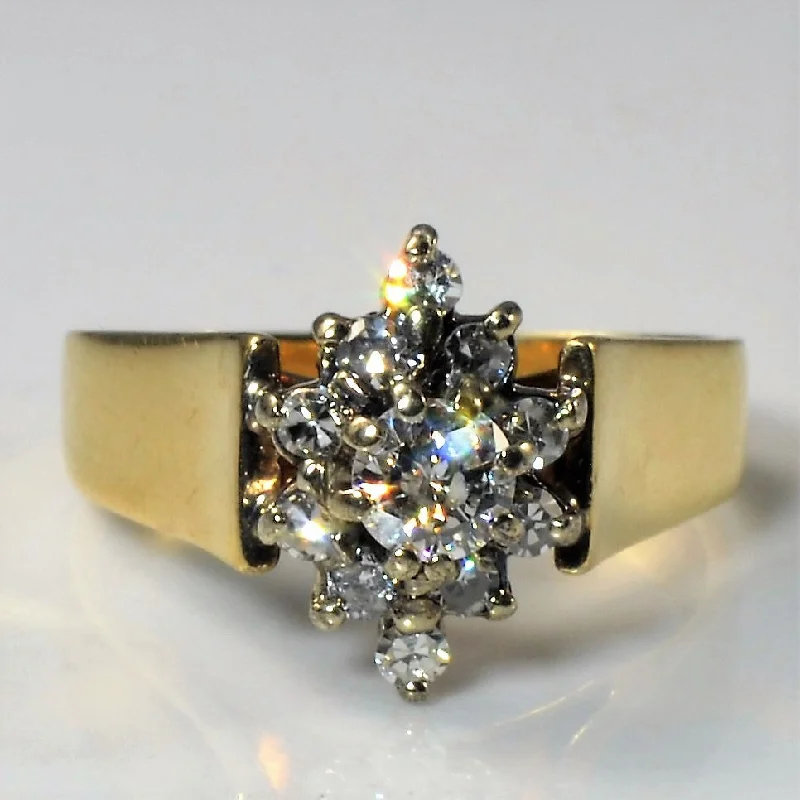 Stunning Jewelry At Even More Stunning Prices Cluster Diamond Ring | 0.35ctw | SZ 4 | Stunning Jewelry At Even More Stunning Prices Cluster Diamond Ring | 0.35ctw | SZ 4 |