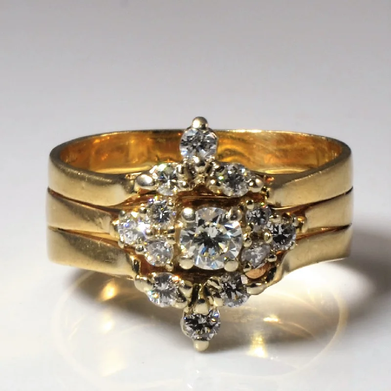 Big Discounts On Elegant Jewelry Collections Cluster Diamond Soldered Gold Ring | 0.63ctw | SZ 8.5 | Big Discounts On Elegant Jewelry Collections Cluster Diamond Soldered Gold Ring | 0.63ctw | SZ 8.5 |