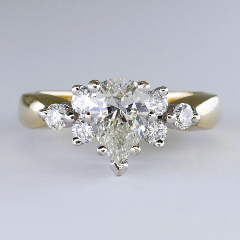 Get The Best Deals On Timeless Jewelry Pieces Pear Cut Trilogy Diamond Engagement Ring | 1.38ctw | SZ 5.5 | Get The Best Deals On Timeless Jewelry Pieces Pear Cut Trilogy Diamond Engagement Ring | 1.38ctw | SZ 5.5 |