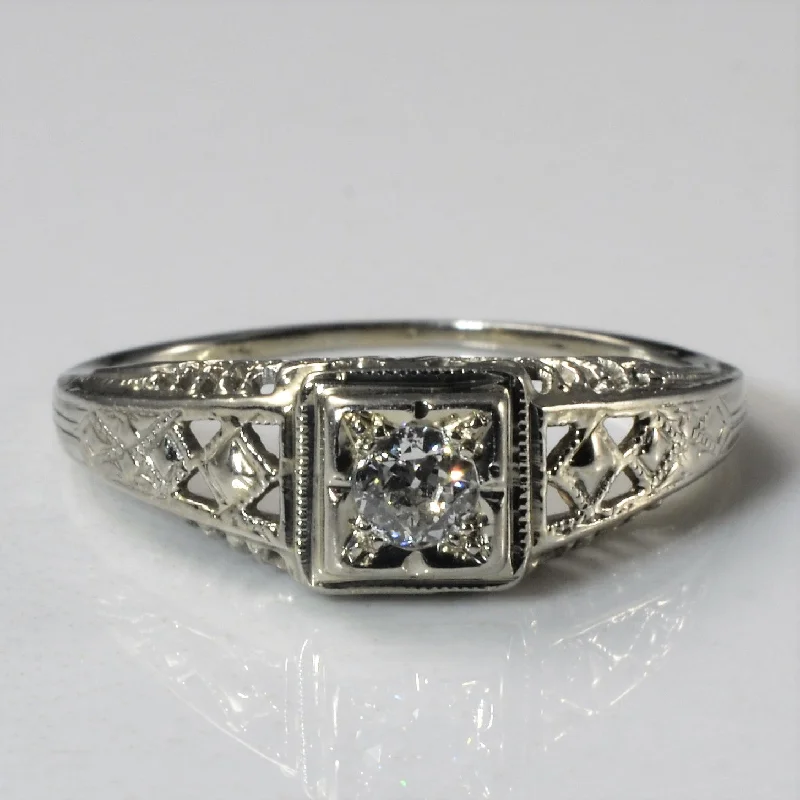 The Ultimate Jewelry Sale – Shop Premium Styles Art Deco Low Profile Solitaire | 0.12ct | SZ 4.25 | The Ultimate Jewelry Sale – Shop Premium Styles Art Deco Low Profile Solitaire | 0.12ct | SZ 4.25 |
